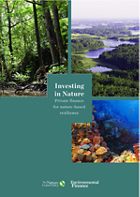 Private finance for nature-based resilience