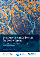 Best Practice in Delivering
the 30x30 Target
Protected Areas and Other Effective Area-Based
Conservation Measures