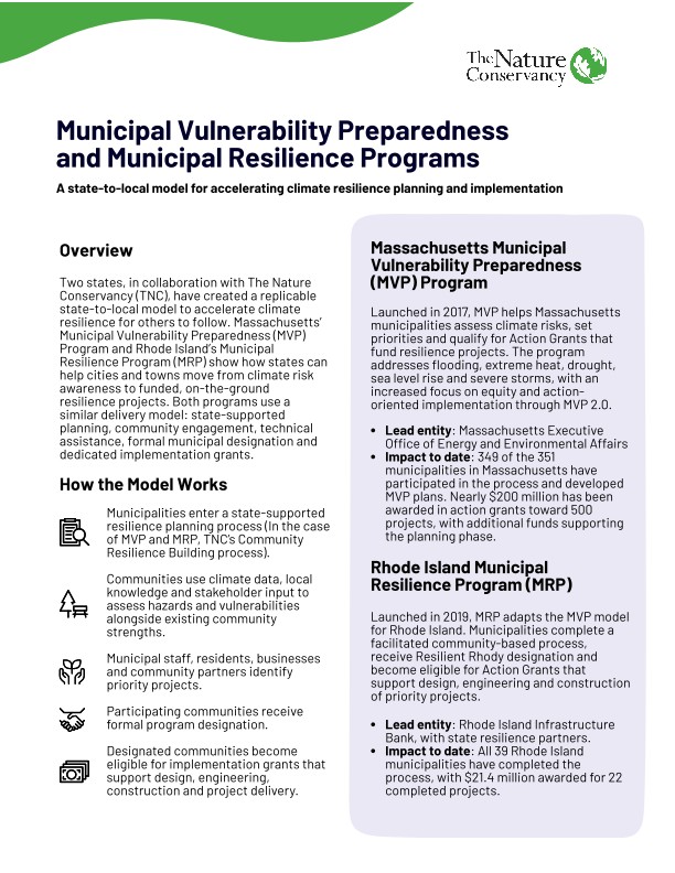 Thumbnail image of the resilience planning fact sheet.