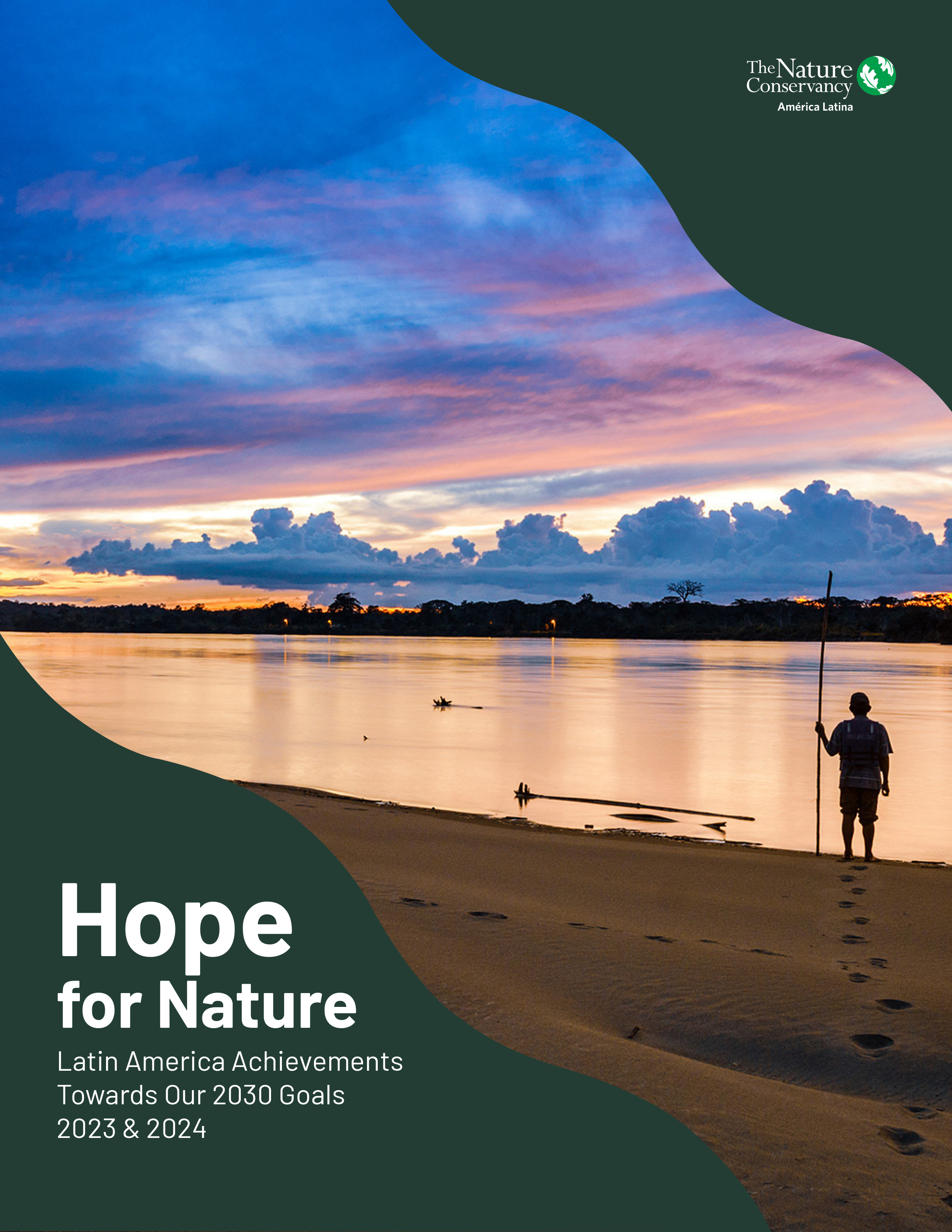 Hope for Nature - cover of achievements report. 