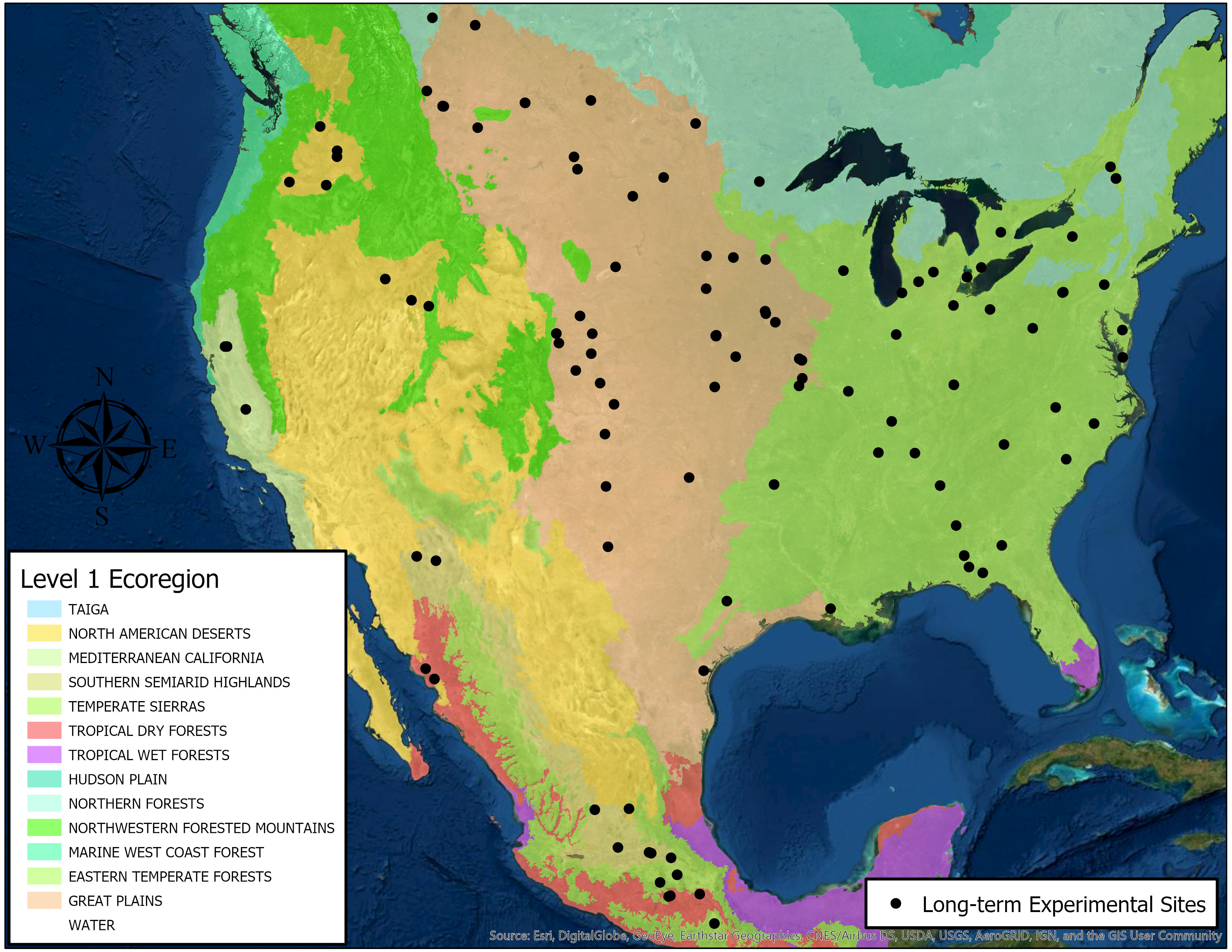 A map of North America, showing Soil Health Institute's 124 sites recording soil health data.
