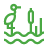 Lakes and wetlands icon. 