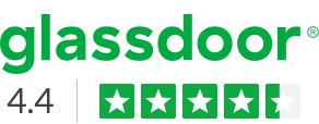 Glassdoor logo with 4.4 out of 5 stars rating.