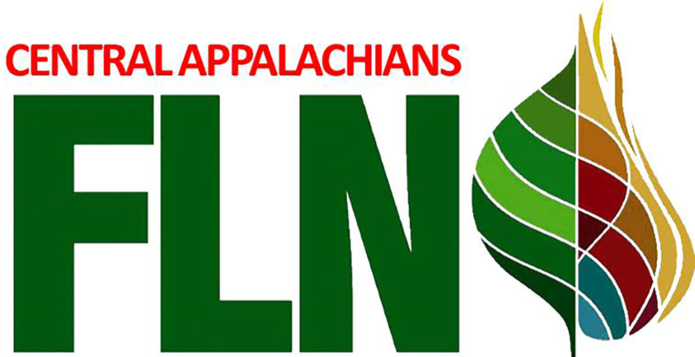 Logo of the Central Appalachians Fire Learning Network. The letters F-L-N are prominently featured next to a multicolored leaf graphic.
