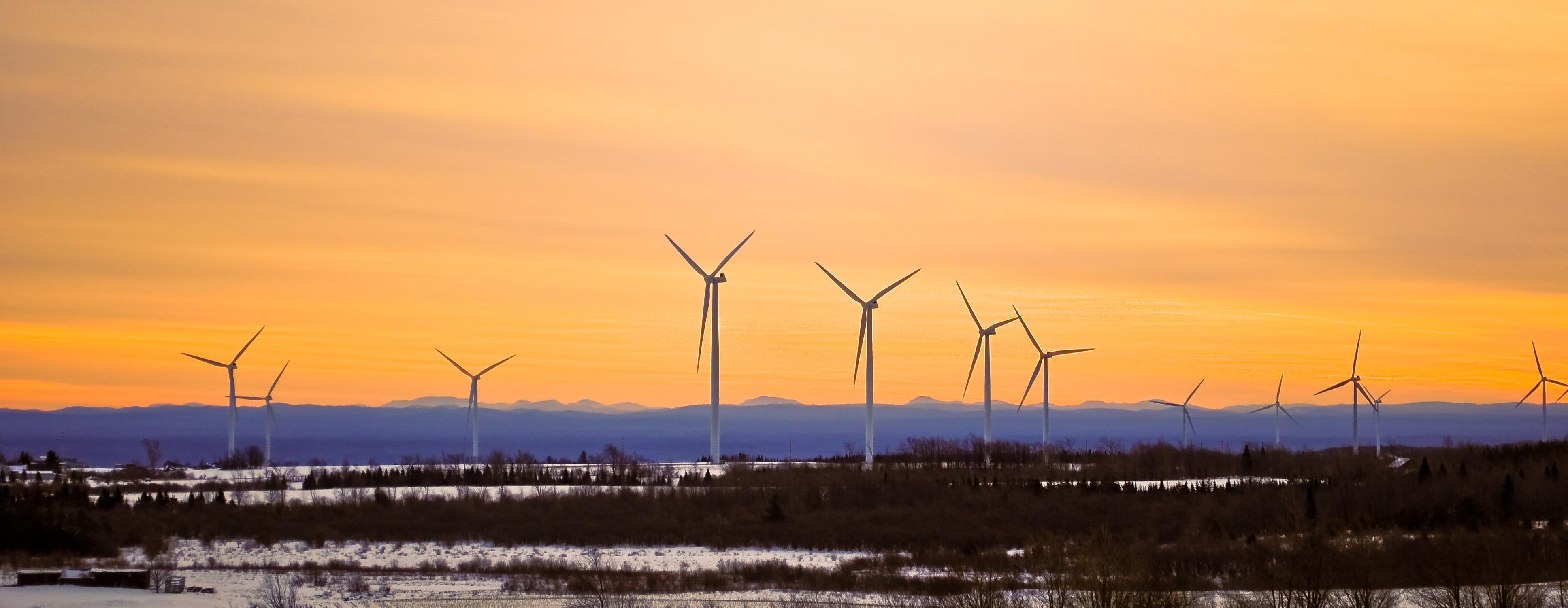 Wind turbines in NY