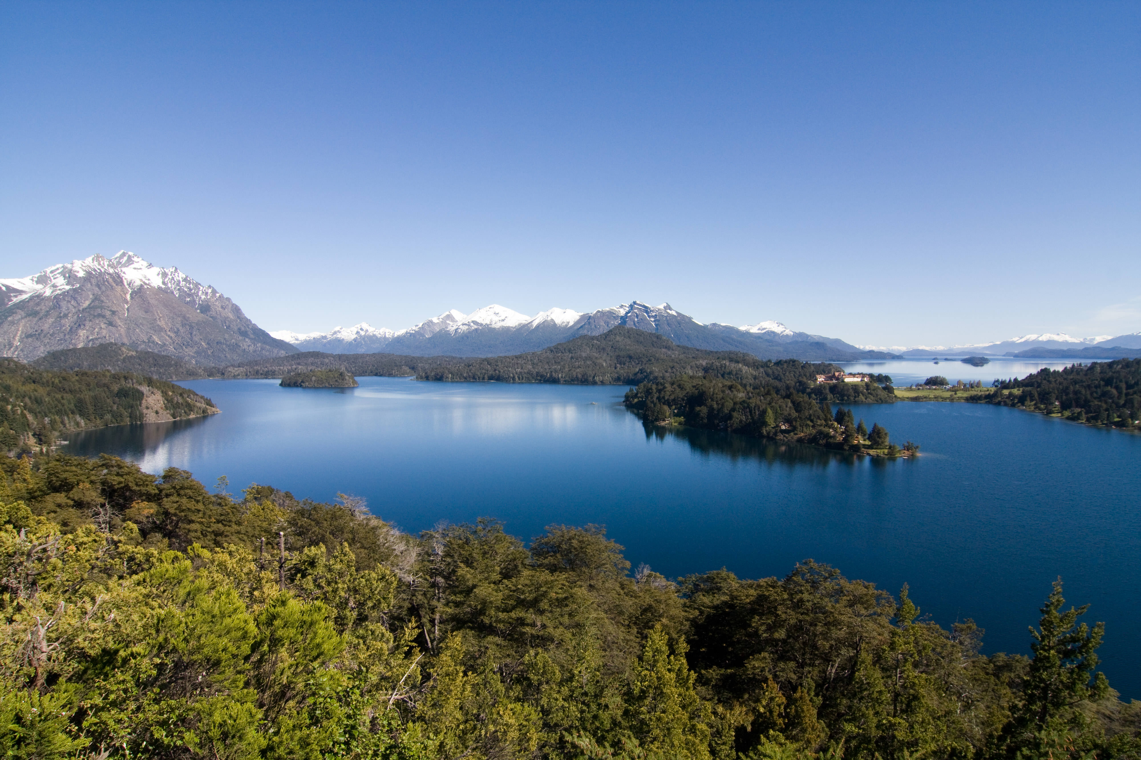 View of Nahuel-Huapi Lake in the Nahuel Huapi National Park of Argentina.
