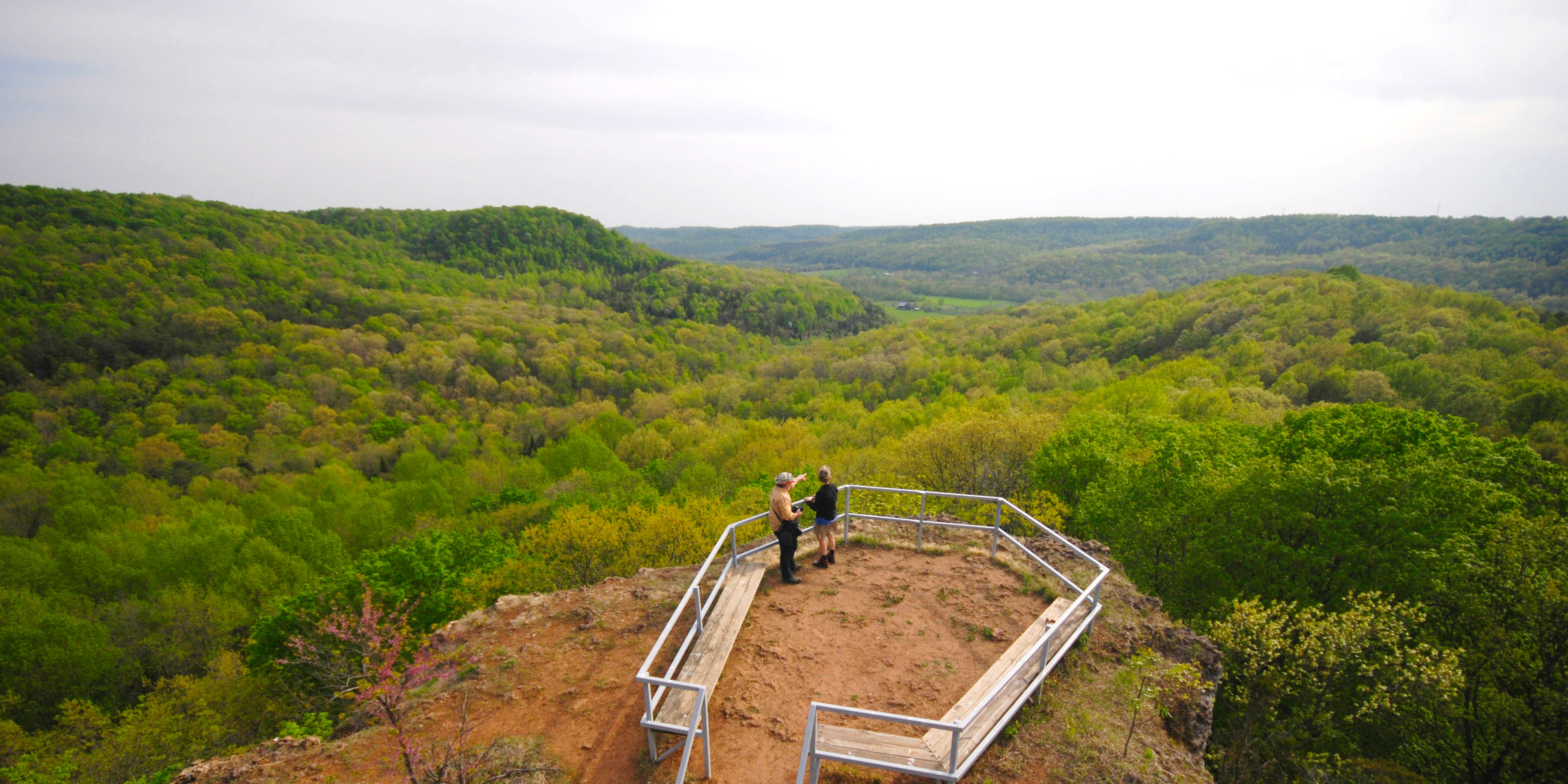 Aerial video montage of the Edge of Appalachia Preserve System.