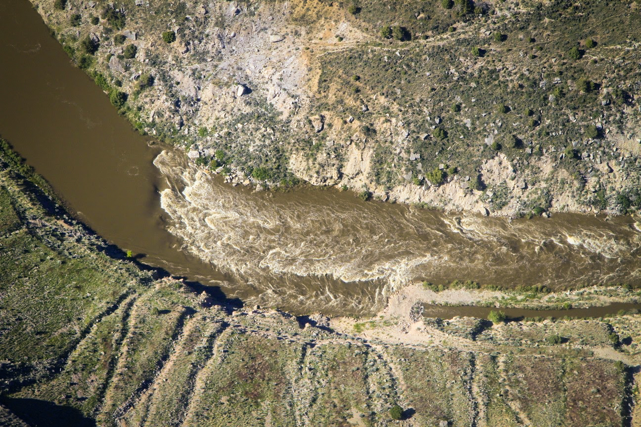 Aerial image of the Maybell ditch. 
