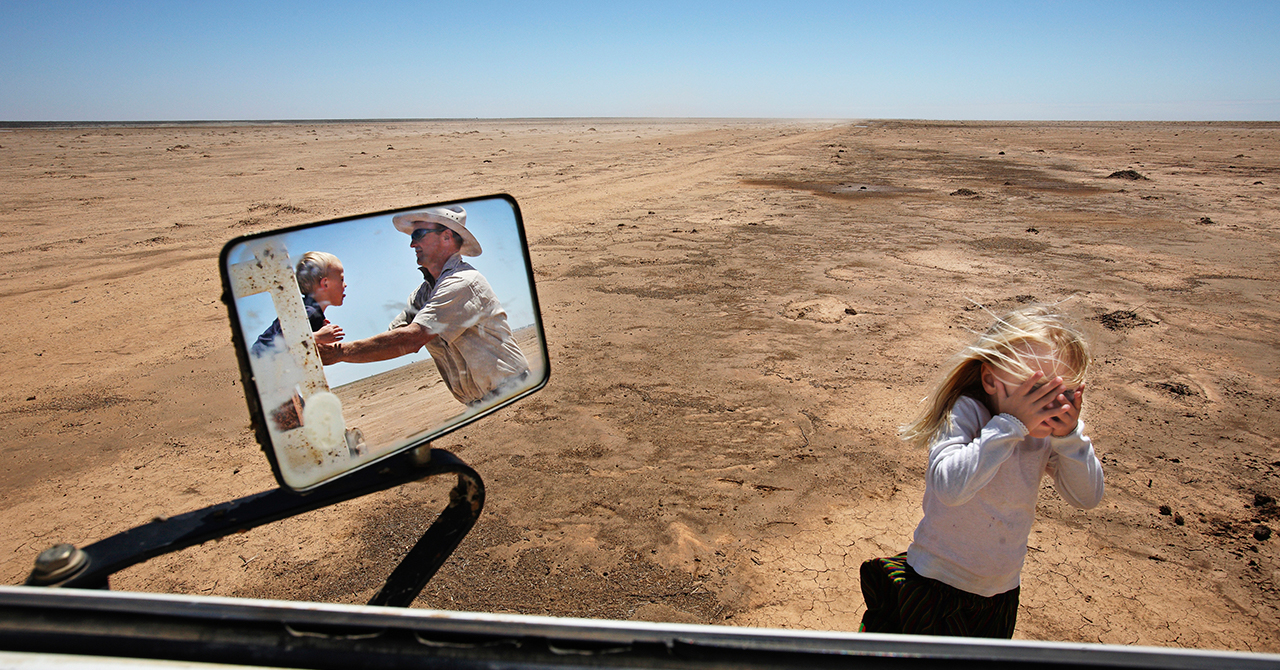 A dried up paddock on a farm in New South Wales, Australia.