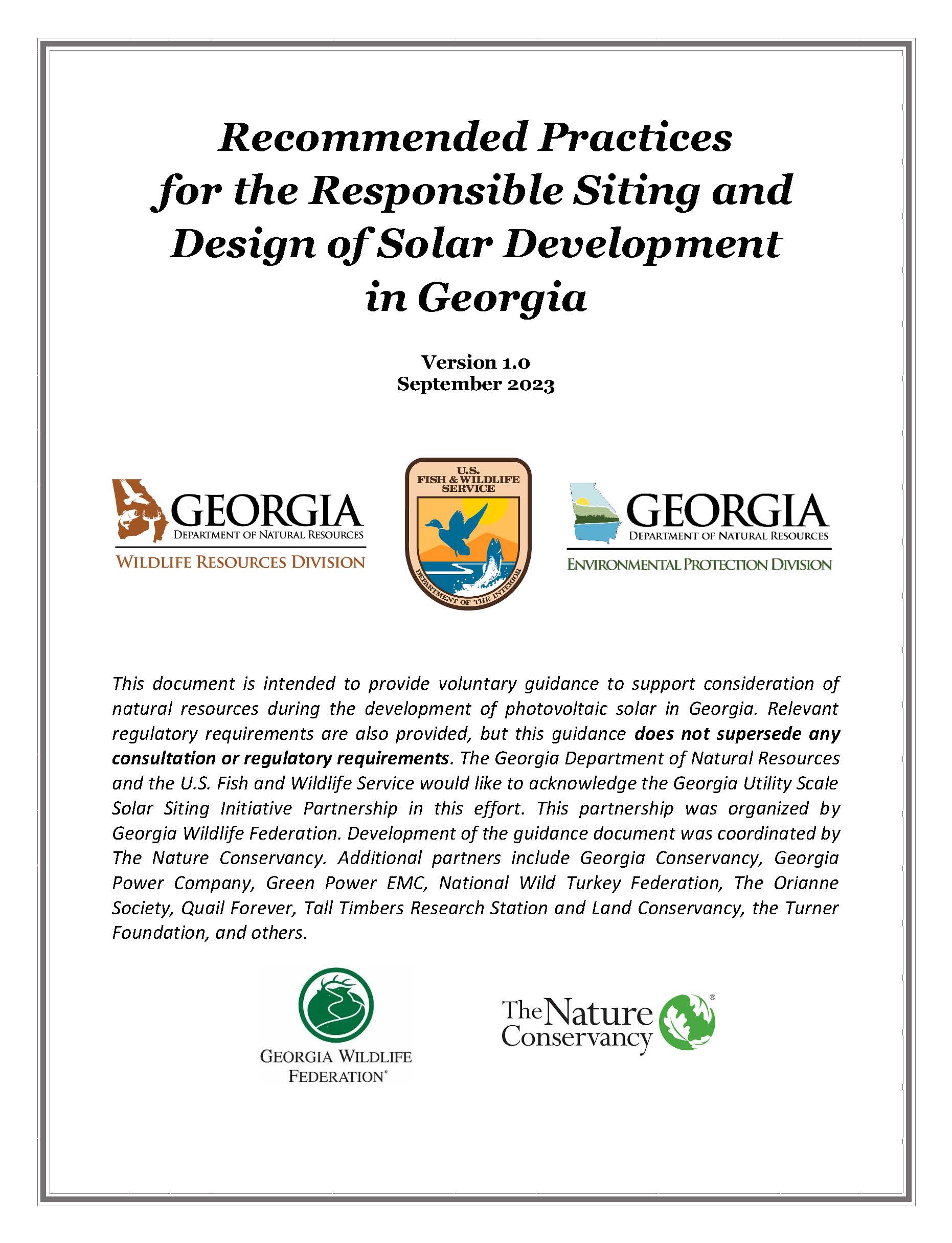 report cover showing text with various author organization logos.