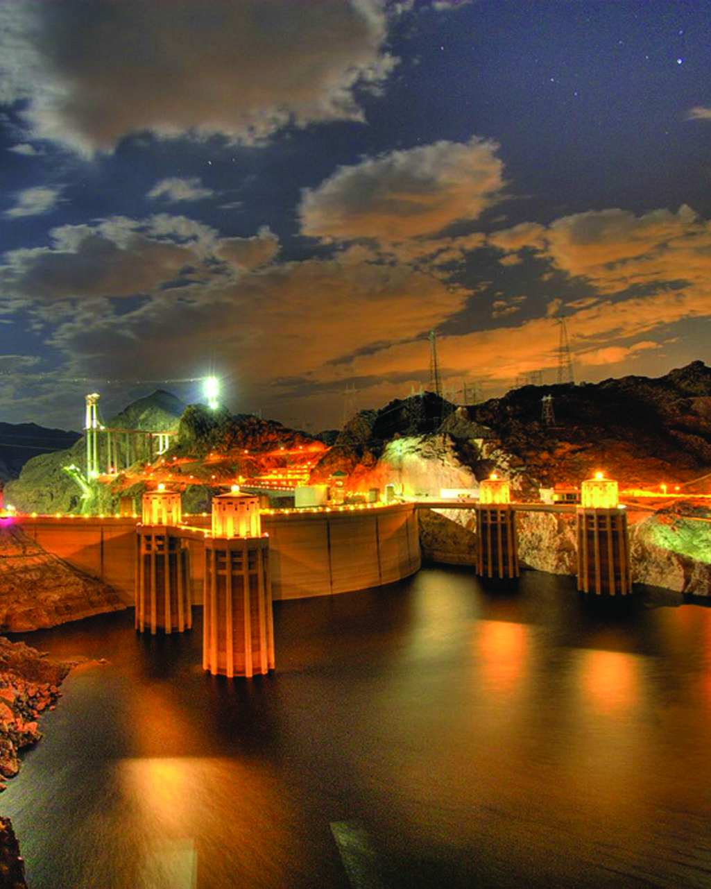 Hoover Dam at Lake Mead near Las Vegas