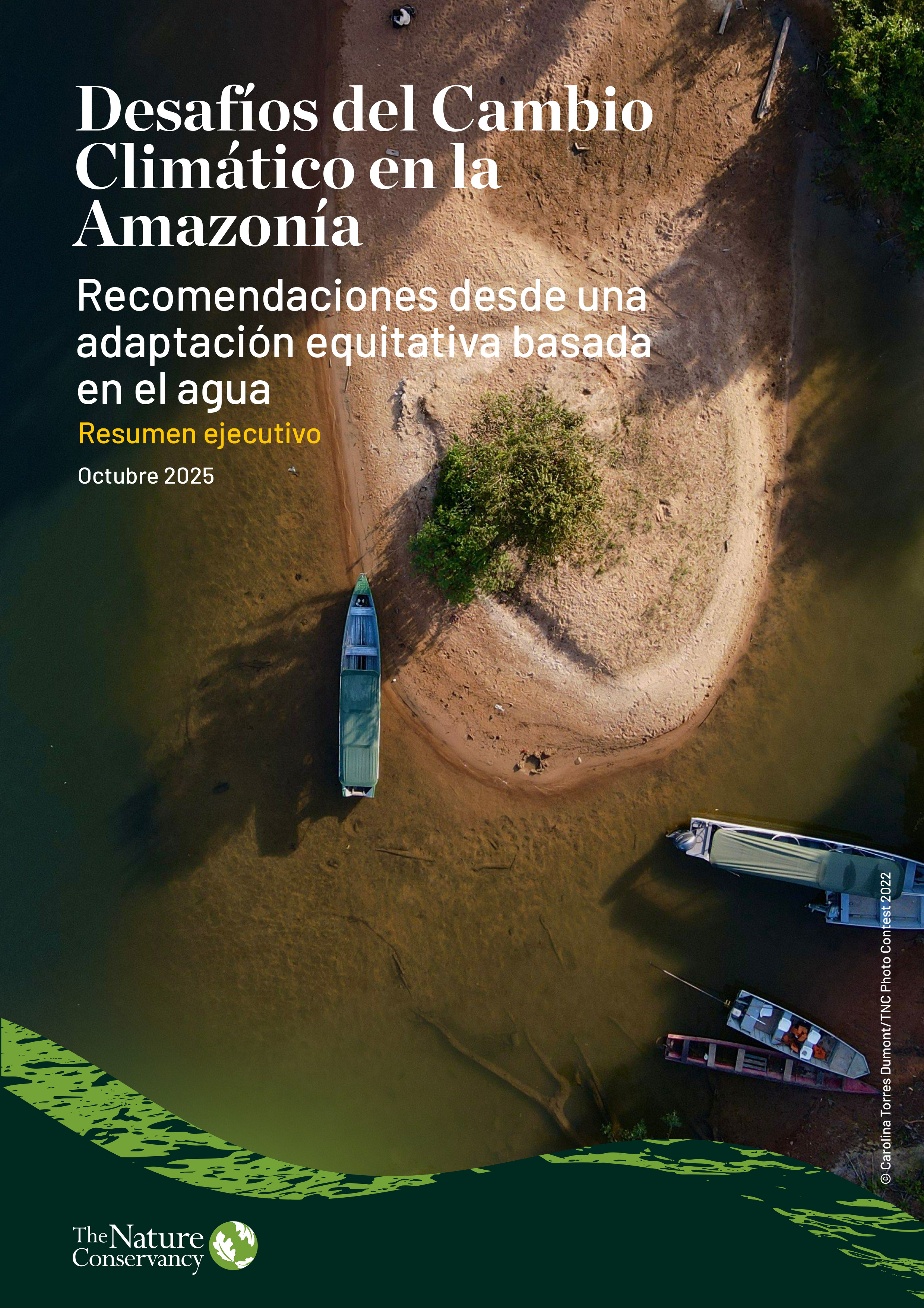 Portada del documento, mostrando una ribera de río. 