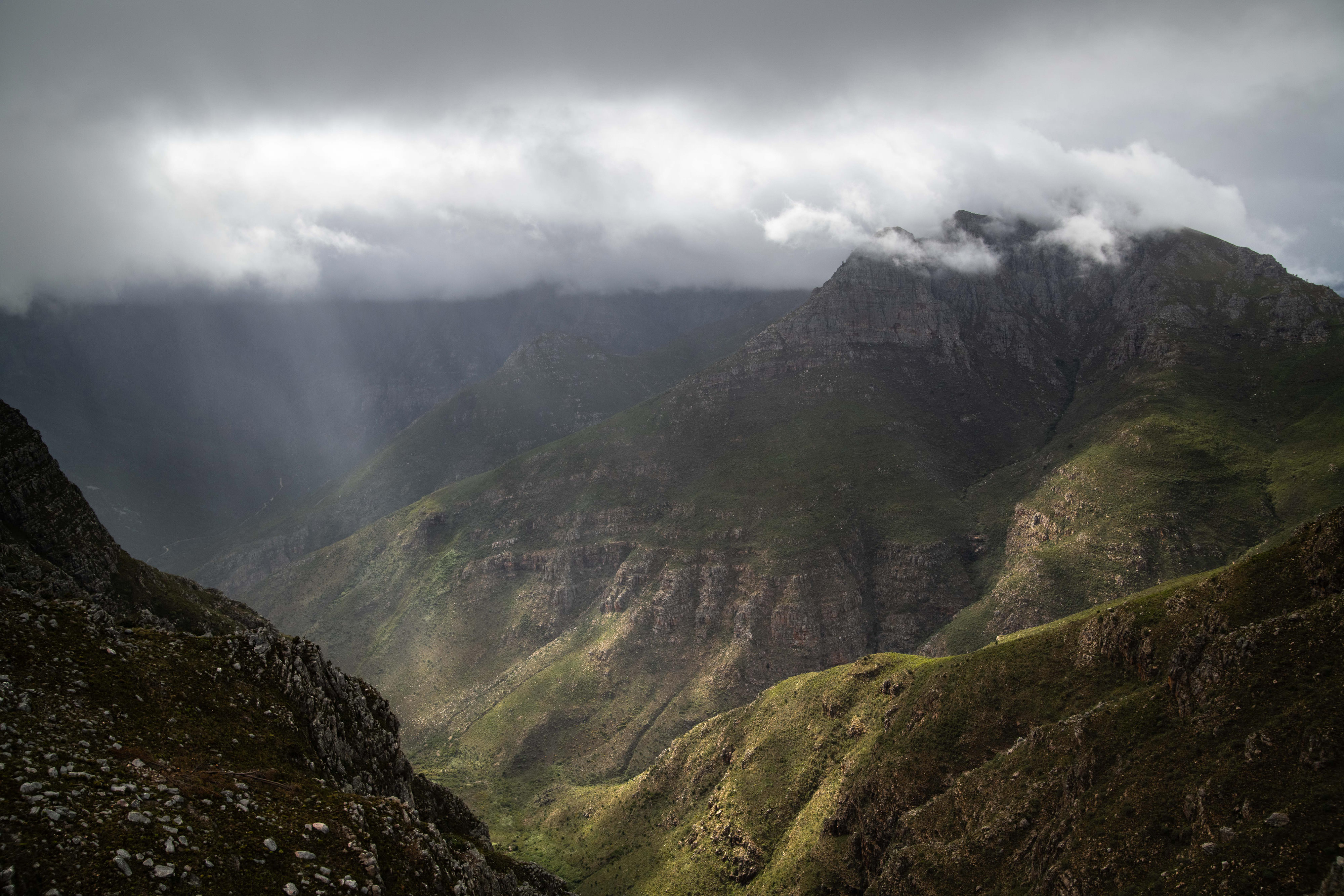 fog over mountains