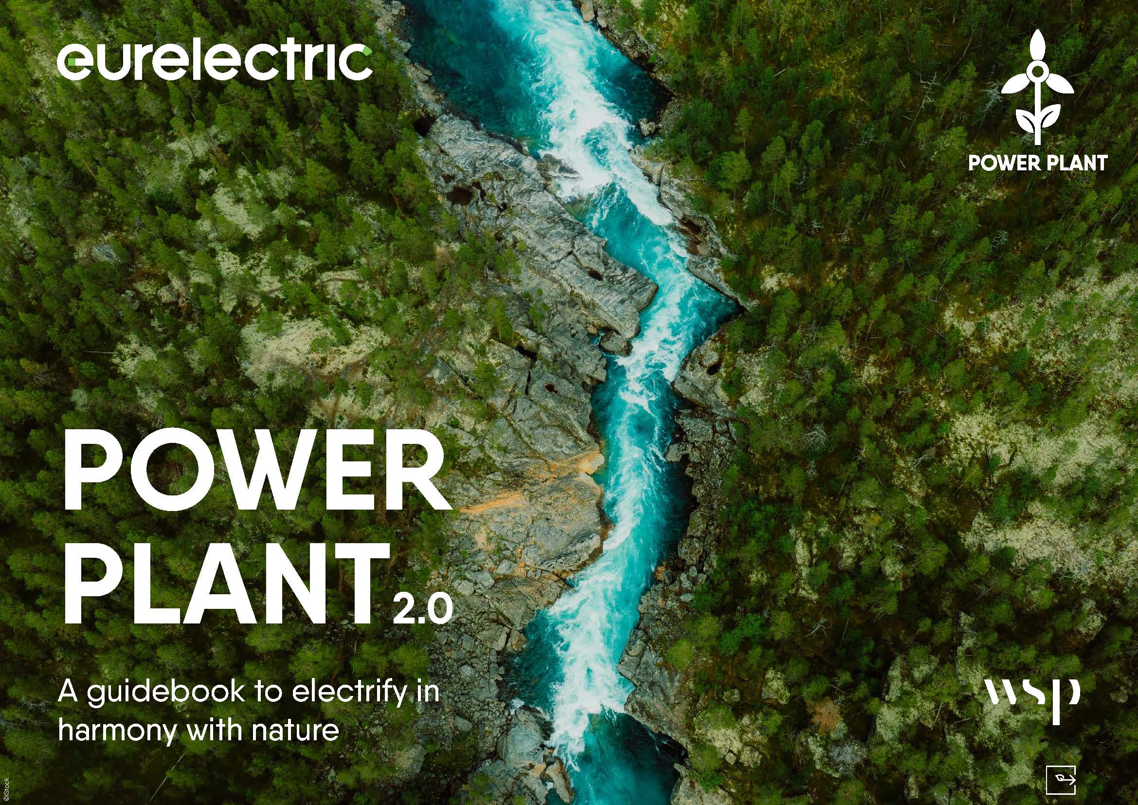 report cover with aerial image of river running through forest landscape.